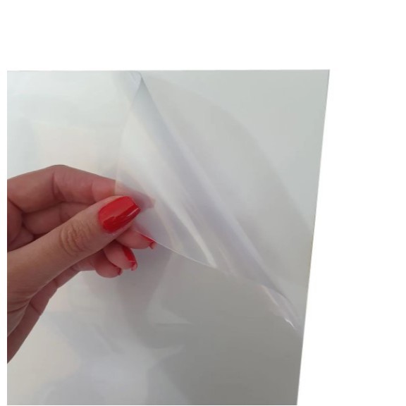Papel Filme Vinil Adesivo Transparente 150g A4 Linha Neutra (10/20/30 ...