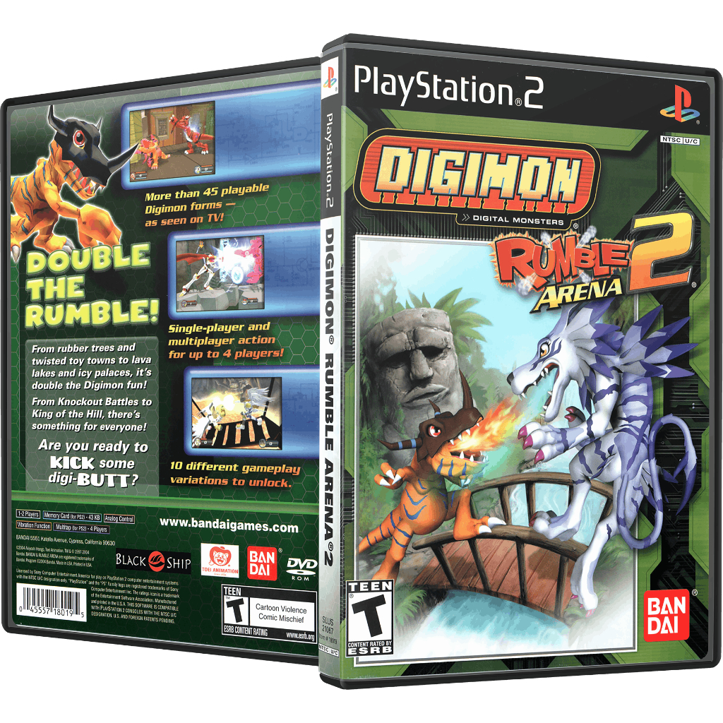 Digimon Rumble Arena 2 PS2 – Mídia Física Com Encarte + Box Completo ...