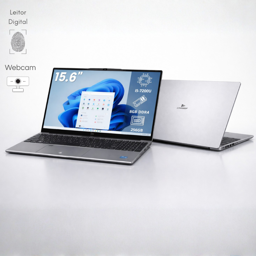 Notebook 15.6 Full HD i5 IPS 60Hz HDMI USB-C 8GB Webcam Impressão ...