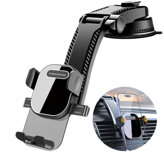 Suporte Celular Carro Com Rotação De 360 Graus Universal Curvo Articulado Painel