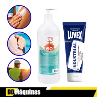 Kit Protetor Solar Uva Uvb Fator 60 1kg + Creme Industrial Proteção e Conforto para Atividades Profissionais - Luvex em Oferta na Shopee