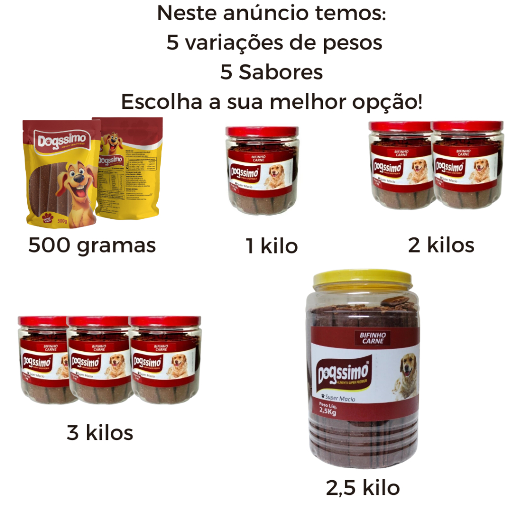 Foto de Petisco Dogssimo Bifinho Kg - Super Macio