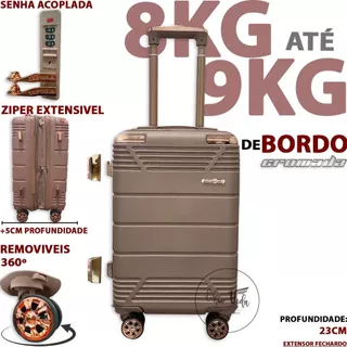 Mala De Bordo 8Kg / 9Kilos Promocao Colorido Mala De Viagem PP N17 / N18 Com Rodinha 360 Com Senha
