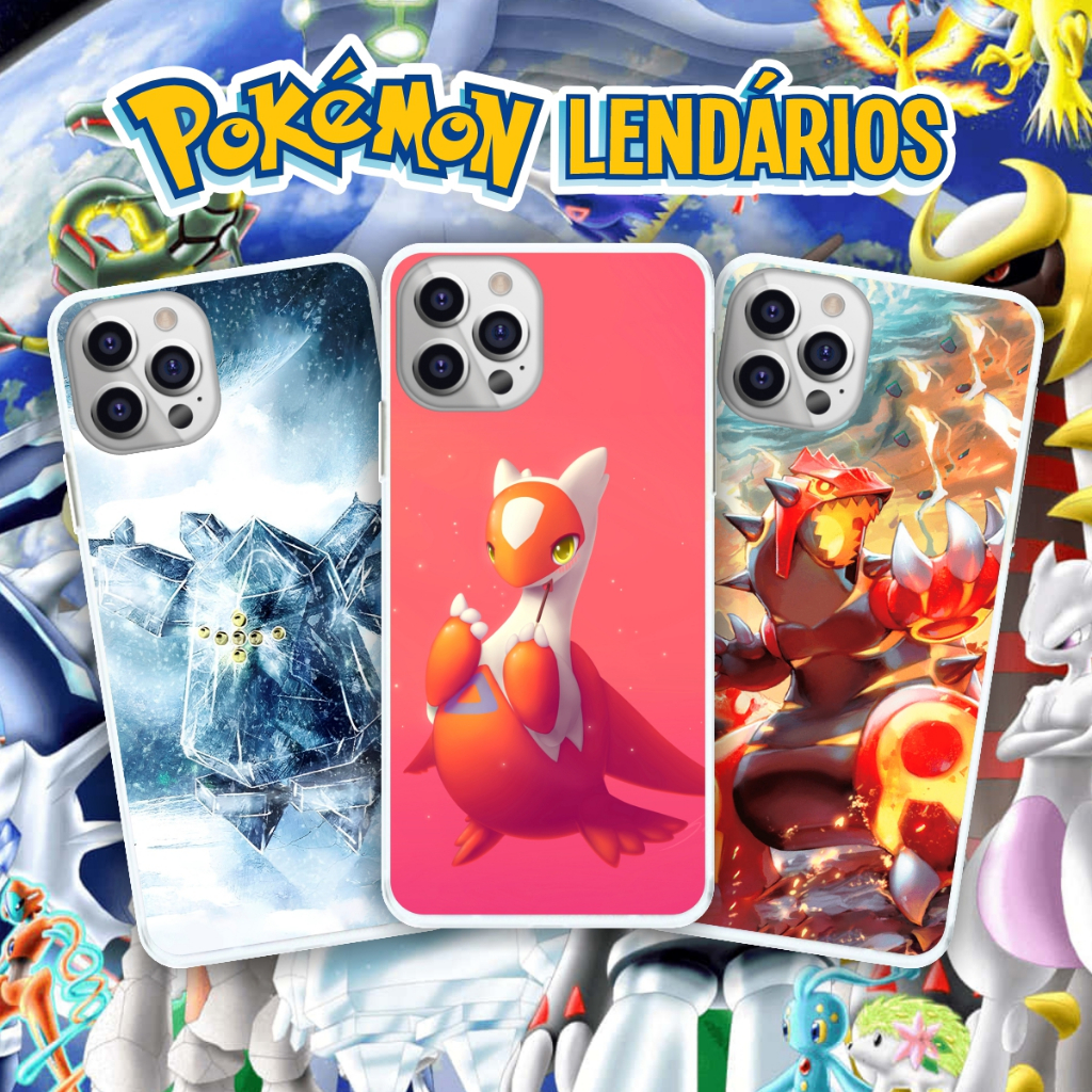 Capinha Pokémons Pokemons Lendários Anime Pokémon Capa de Celular ...