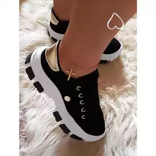 TENIS FEMININO CASUAL PLATAFORMA  ESTILOSO NA PROMOÇÃO