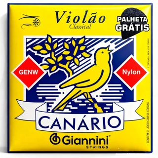 Cordas de Nylon para Violão SEM BOLINHA Giannini Canário Melhor Jogo de Cordas Completo Muito Barato em Oferta na Shopee