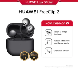 HUAWEI FreeClip 2 | Fone de Ouvido Bluetooth Sem Fio | Design em C | Chamadas Nítida em Oferta na Shopee