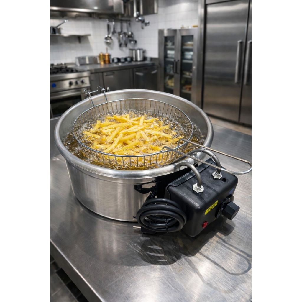 Fritadeira Elétrica Inox 5 Litros Industrial Profissional Re