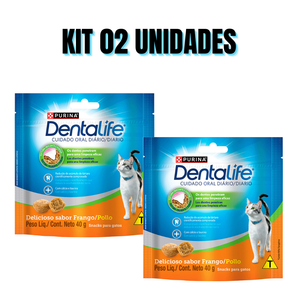 PETISCO GATO DENTALIFE PURINA NESTLÉ 40G KIT 02 UN PROMOÇÃO em Oferta na Shopee