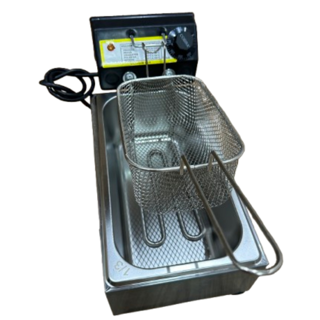 Fritadeira Elétrica Inox Antchamas Profissional 3,5L Cuba in
