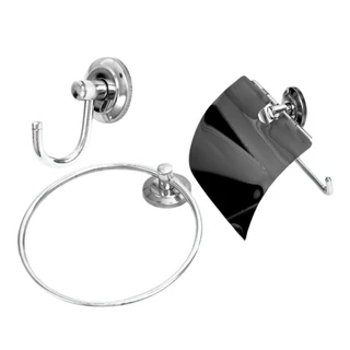 Kit Banheiro 3 Peças Vegas Valle Metais em Oferta na Shopee