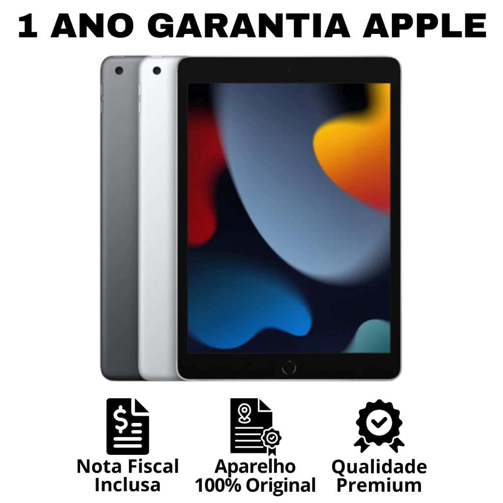 apple ipad wi fi de 102 polegadas wi fi 64 gb prateado em Promoção