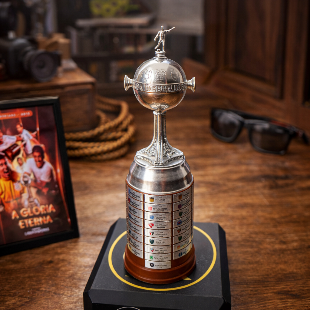 Miniatura Taça Libertadores 19 Cm Todos Os Time Brasileiros.
