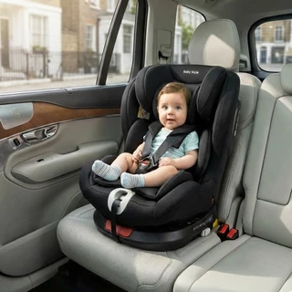 Cadeira Bebê Auto 0 a 36kg Cadeirinha Isofix Rotação 360º Reclinável Top Tether Proteção Lateral SPS em Oferta na Shopee