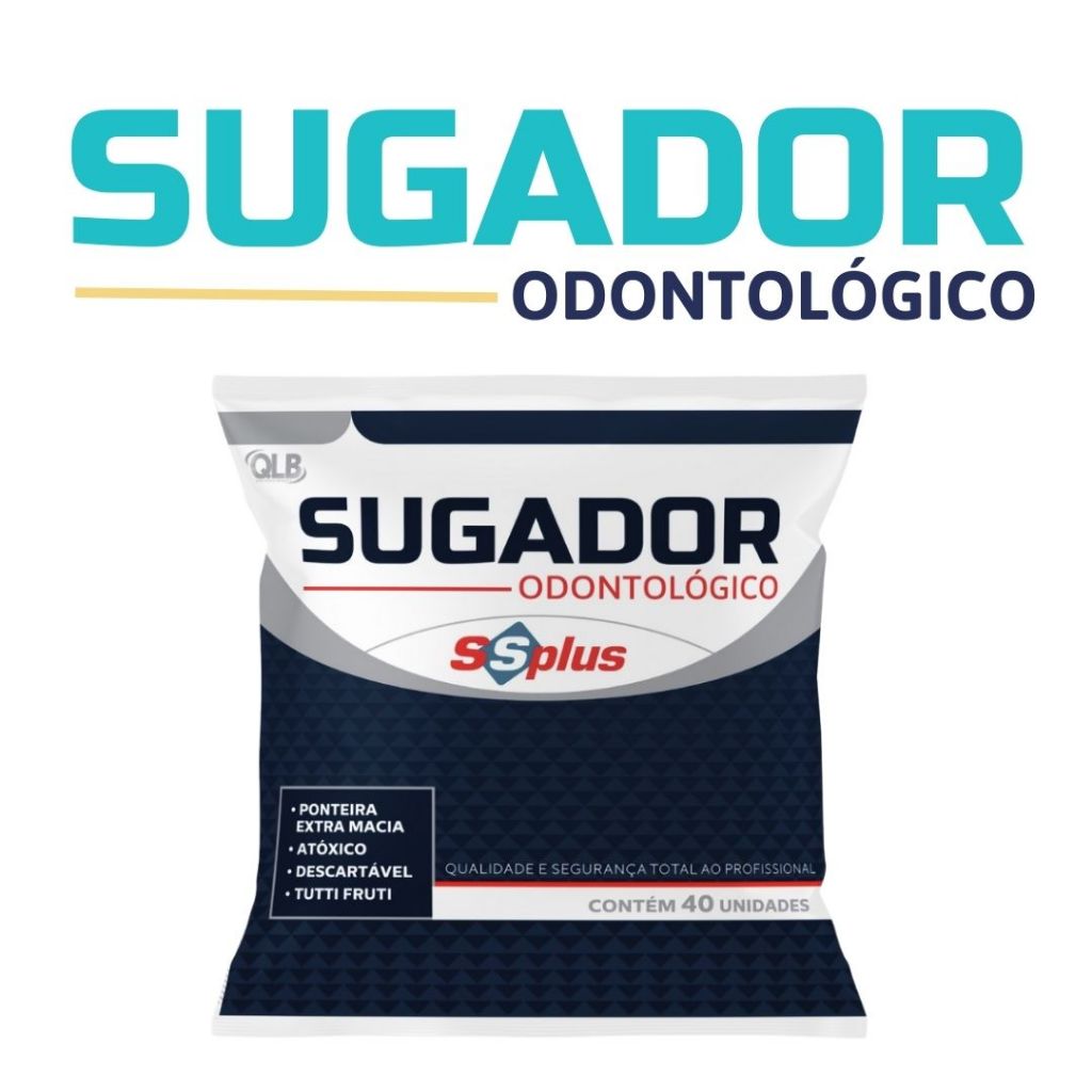 Sugador Odontológico SSPLUS Descartável ponteira c/ 13 Centímetros ...