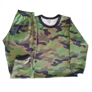 🪖 Pijama Infantil  menino Camuflado Soldado Militar – Conforto e Estilo para Pequenos Heróis nino .. em Oferta na Shopee