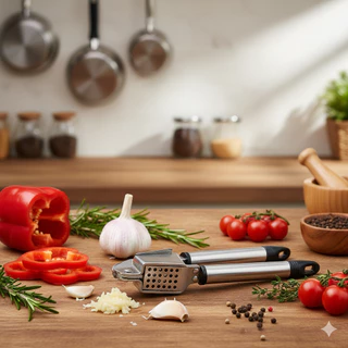 Amassador De Alho Inox Espremedor De Alho Inox em Oferta na Shopee