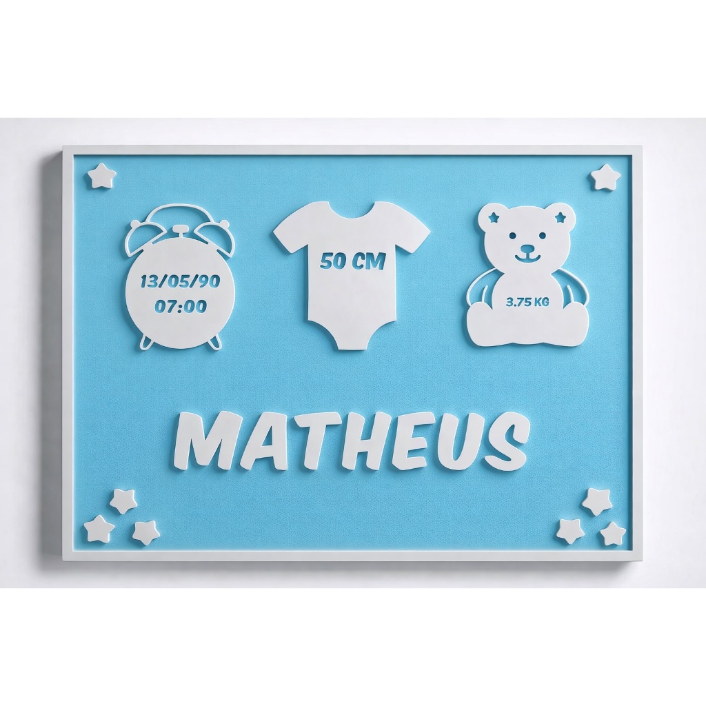 Saída de Maternidade Personalizada - Placa Decorativa