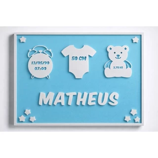 Saída de Maternidade Personalizada - Placa Decorativa
