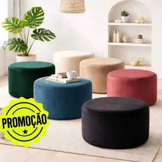 Kit Puff Infantil para Clínica Quarto Colorido Kids Consultório Decorativo Brinquedoteca Criança