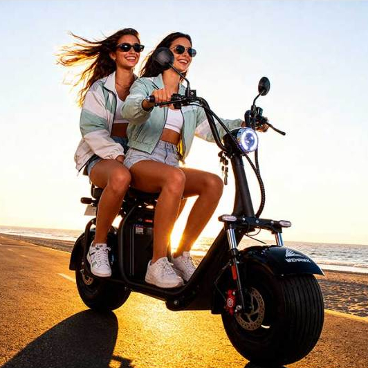 Scooter Elétrica WeHawk 1000W WX-10 NB Free | Com Alarme, LED e