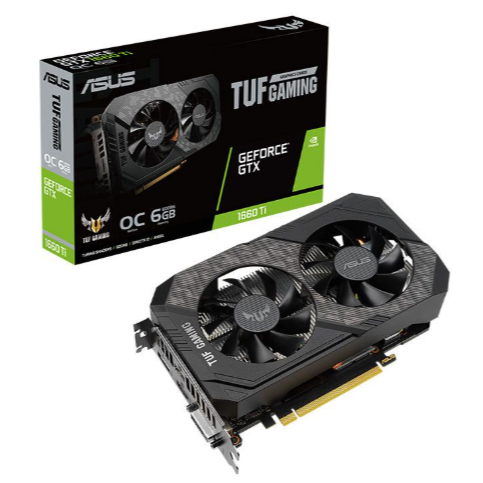 [中古] ASUS TUF-GTX1660TI-O6G-GAMING PLACA DE VIDEO ASUS GEFORCE TUF-GTX1660TI-O6G-EVO-GAMING 6GB GDDR6
