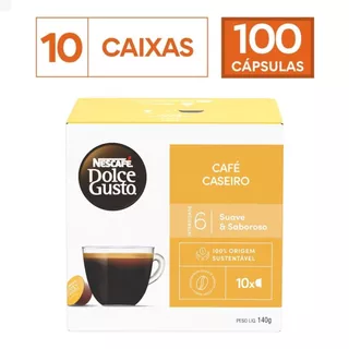 Kit 10 Caixas Dolce Gusto Café Caseiro 100 Cápsulas em Oferta na Shopee