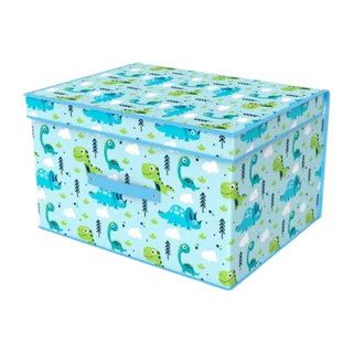 Caixa Organizadora Infantil Estampa Dinossauro 26x20x16 Cm em Oferta na Shopee