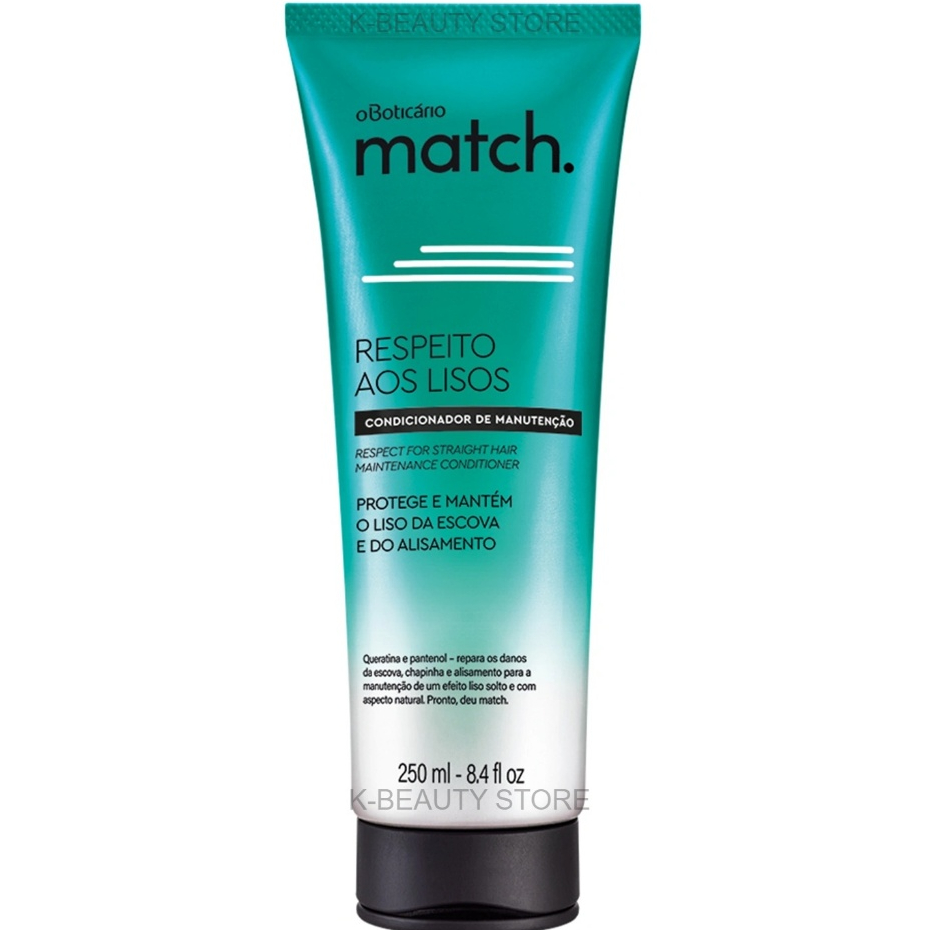 Condicionador Match Respeito Aos Lisos, 250Ml O BOTICÁRIO em Oferta na Shopee