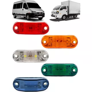Kit 10 Lanterna Lateral Baú Caminhão Carreta Trailers Reboque Ônibus Vigia Teto Led 12/24Vts Bivolt em Oferta na Shopee