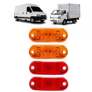Kit 4 Lanterna Vigia Teto Van Sprinter Master Ducato Baú Caminhão Carreta Reboque Led Bivolt em Oferta na Shopee