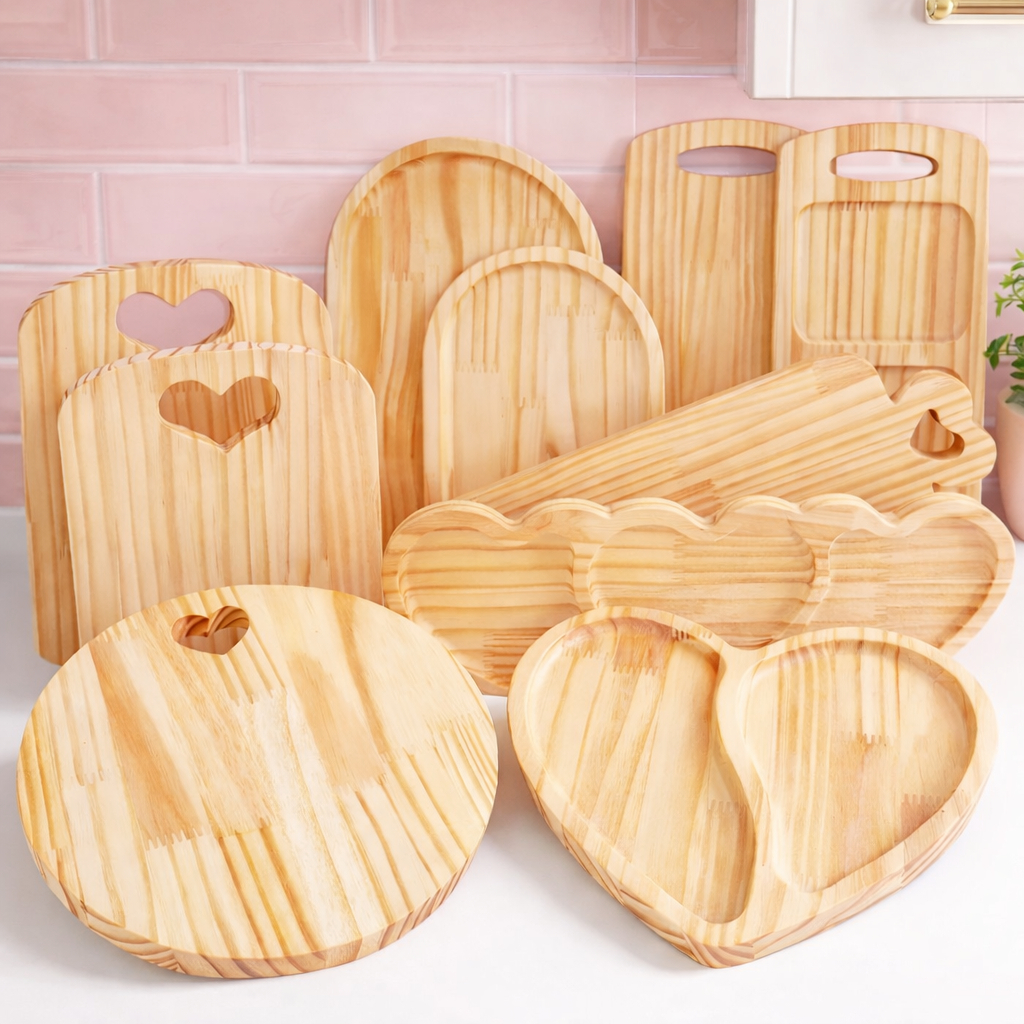 KIT Mesa Posta + Tábuas de Frios e Petisqueira para Servir Cozinha Elegante