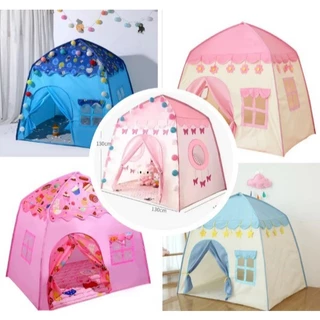 Barraca Tenda menina cabana casa menino Infantil Dobrável Menor Preço com/sem luz promocao em Oferta na Shopee