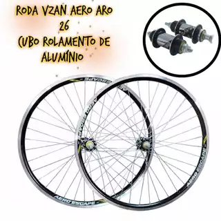 Roda Vzan aero aro 26 Com Cubo rolamento/aluminio  Montada e Alinhada em Oferta na Shopee
