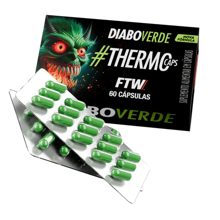 ThermoCaps Blister 60 Cáps Termogênico Com 200mg Cafeína FTW