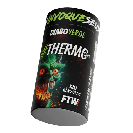 Thermo Caps Pote 120 Cáps Termogênico Com Cafeína DIABO VERDE FTW
