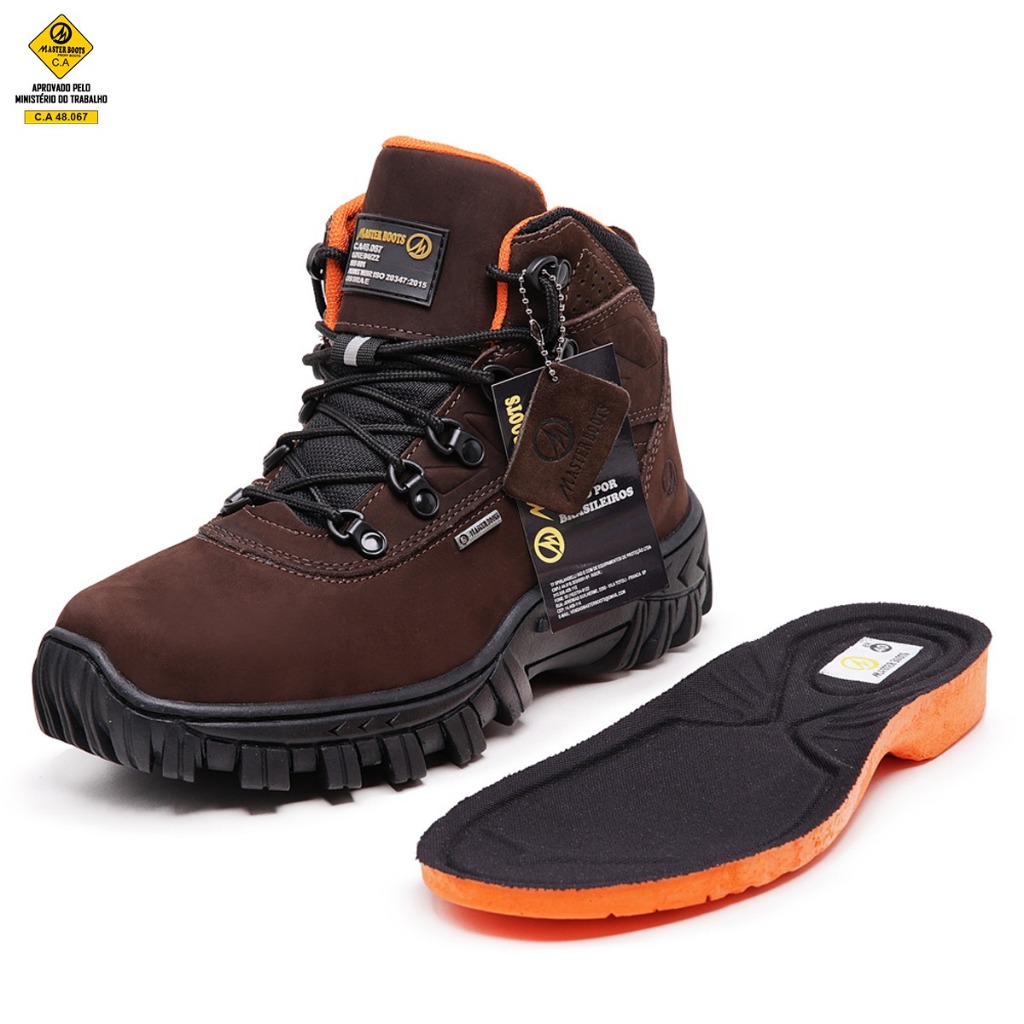 Bota Para Trabalho 2066 Palmilha Gel C.A | Shopee Brasil