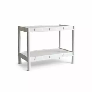 Estante FLEXA Branca 2 Prateleiras - 453 em Oferta na Shopee