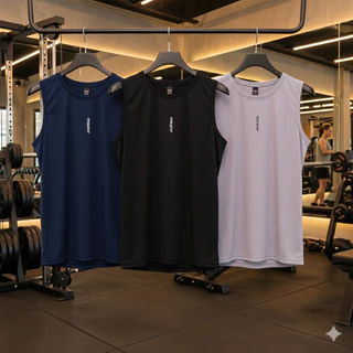 Kit 3 Regatas Dryfit Masculina Premium Fitness para Treino ST7-CP3