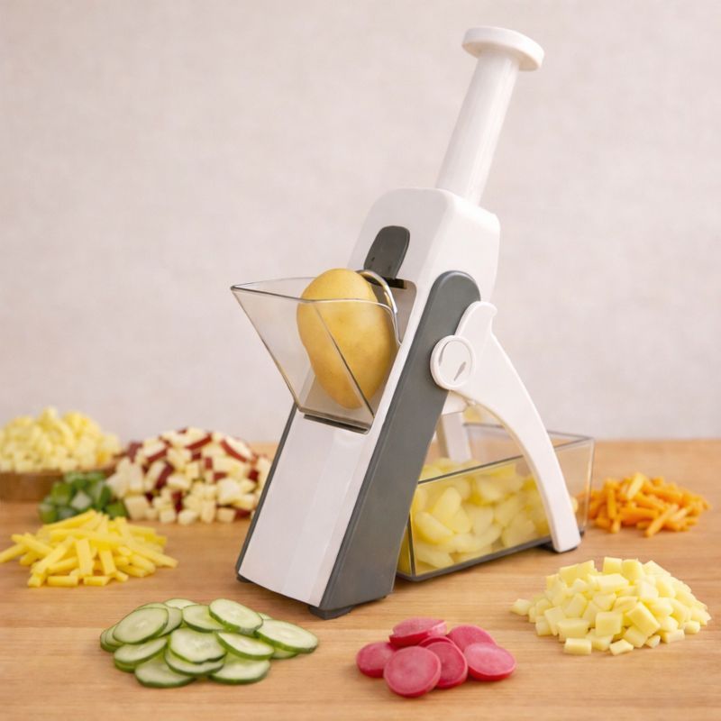 Cortador Fatiador Ralador de Legumes Verduras Frutas 5 em 1 