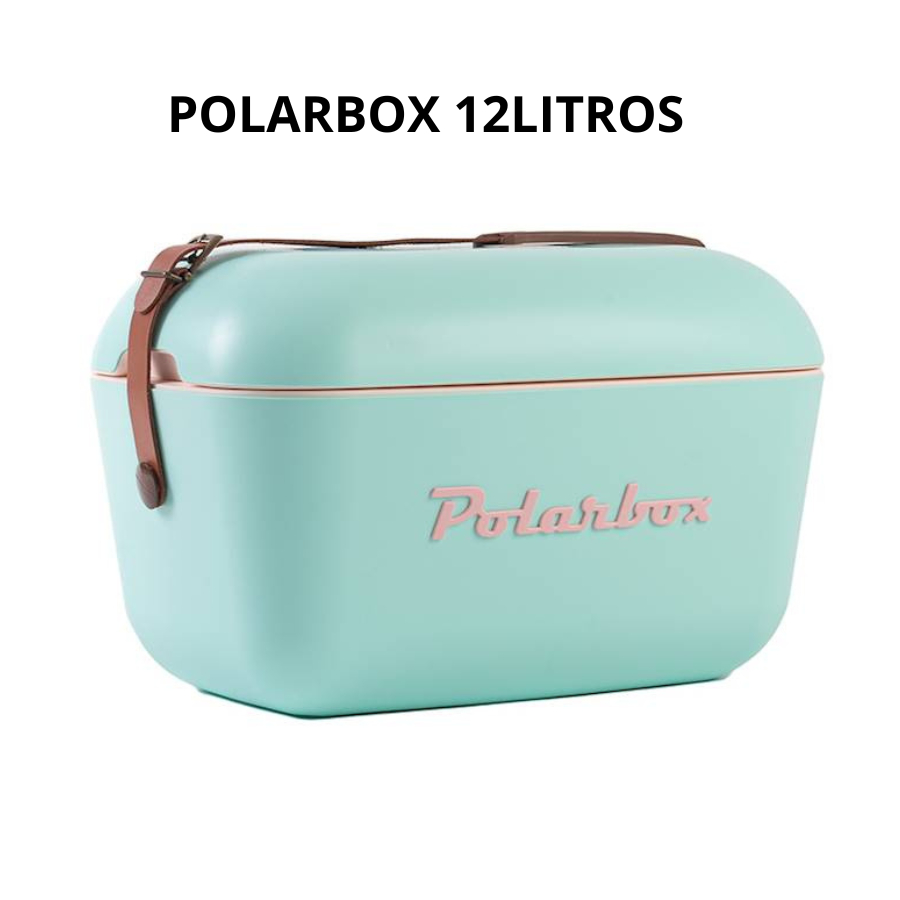 Polarbox Caixa Térmica Retrô 12L Cooler Com Alça Praia Vintage