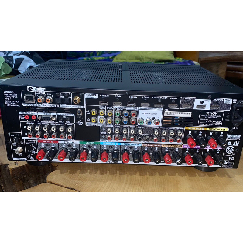 Denon AVR-X4000 Receiver In-Command Series 7.2 Canais | Shopee Brasil