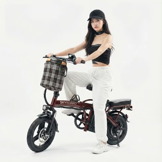 🔥 SKYBOARD Bicicleta Elétrica Dobrável Bivolt 48V15Ah autonomia 45km farol LED suporte de celular KDD5001 em Oferta na Shopee