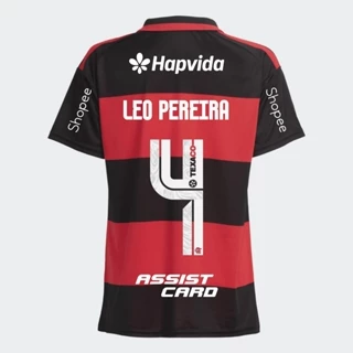 Manto Flamengo Masculina Jogo 1 Adidas 2026 - C/ Kit Patrocínio - Léo Pereira 4 em Oferta na Shopee