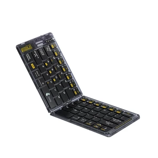 Uniwity Teclado Bluetooth Dobrável Portátil Sem Fio Ultrafino p/ Android, iOS, iPad e Celular