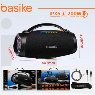 Kinvo&Basike Caixa de Som Bluetooth Potente Com 4 Alto Falantes 200W IPX6 RGB 20000mAh Aplicável a computador celular TV em Oferta na Shopee