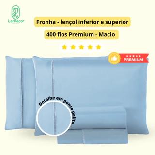 Kit Jogo de Lençol 04 Peças 400 Fios Micropercal Premium Toque Macio Ponto Palito 10 Cores em Oferta na Shopee