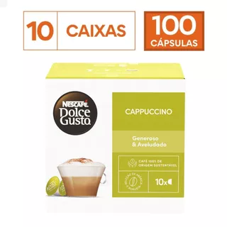 Kit 10 Caixas Dolce Gusto Cappuccino 100 Cápsulas em Oferta na Shopee