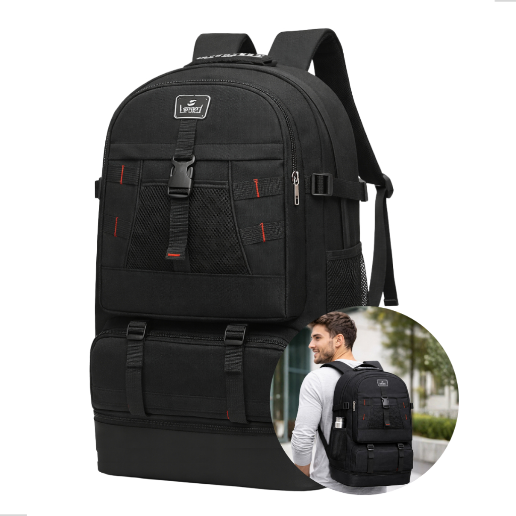 Mochila Tática 60 Litros Reforçada Resistente Masculina Grande Camping Cargueira Pronta Entrega
