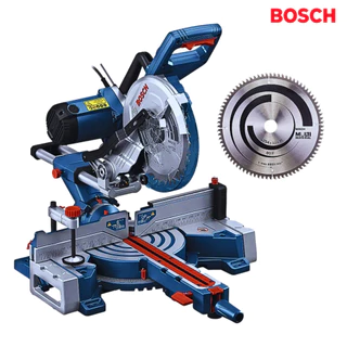 Serra meia esquadria telescópica Bosch GCM 254 D + Disco 220V em Oferta na Shopee